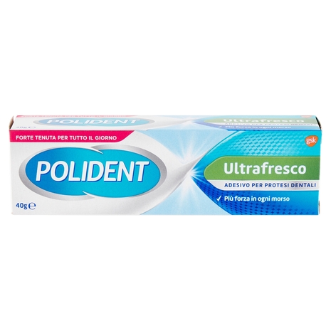 Polident ultrafresco adesivo per protesi dentiera giornaliera gusto menta 40 g